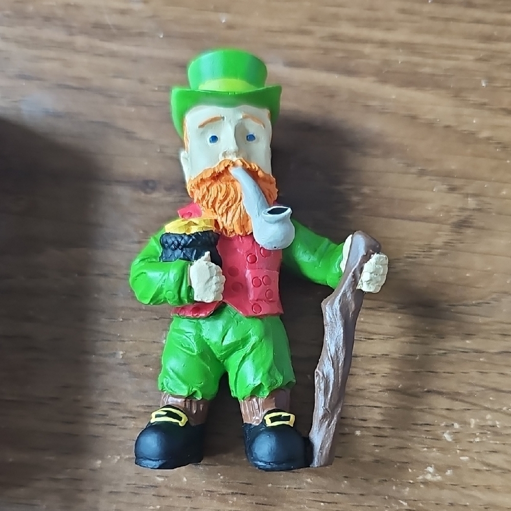 NIB Wee Little Leprechaun Figurine W Story Book By Sarah O'Brien Collectible Set - Picture 4 of 6